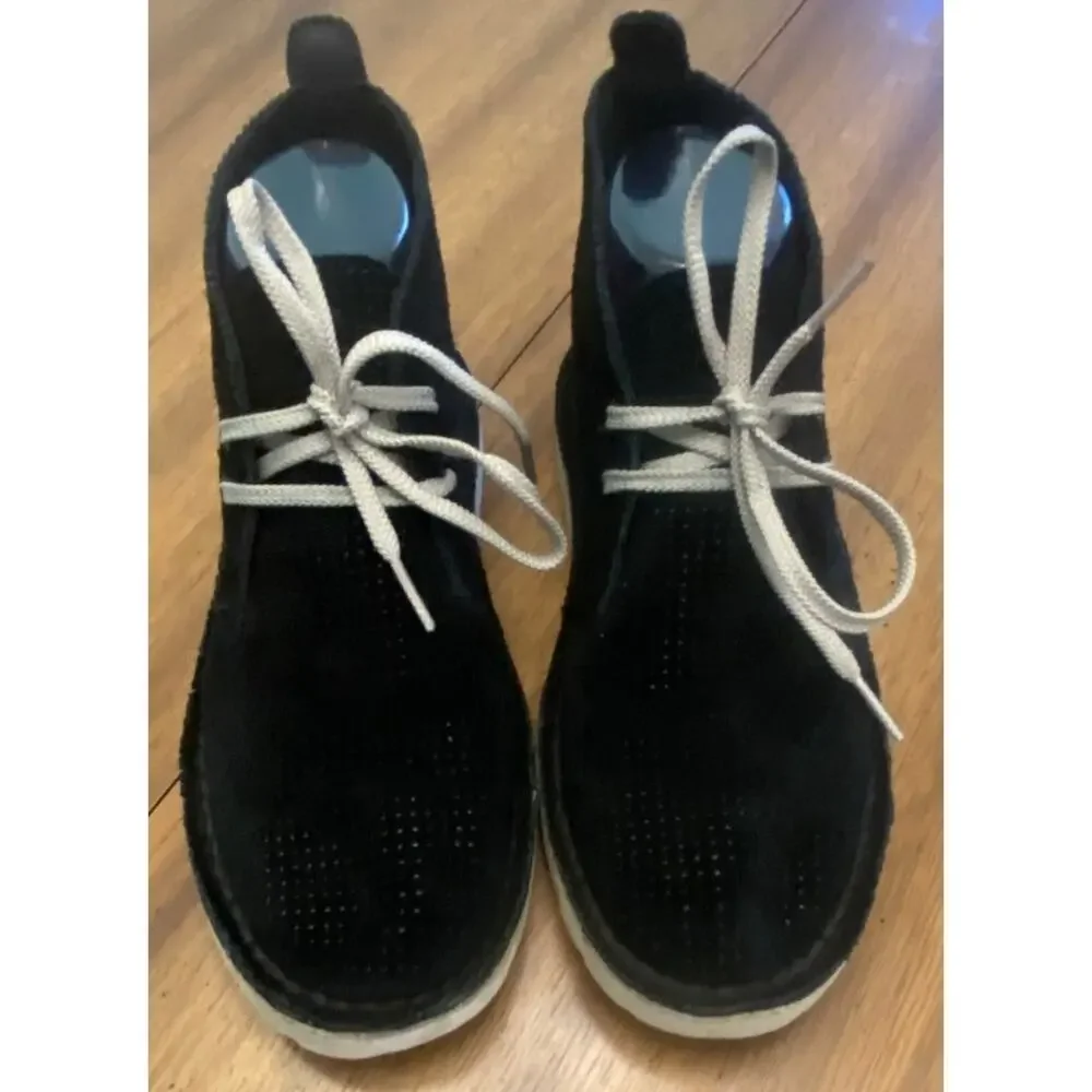Clarks Originals Black Suede Chukka Ankle Boots Women’s 8‎ EU 39 Crepe Sole
